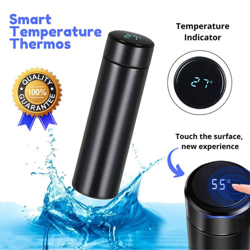 LED Temperature Display Thermal Stainless Steel Flask 500ml (100% Original)